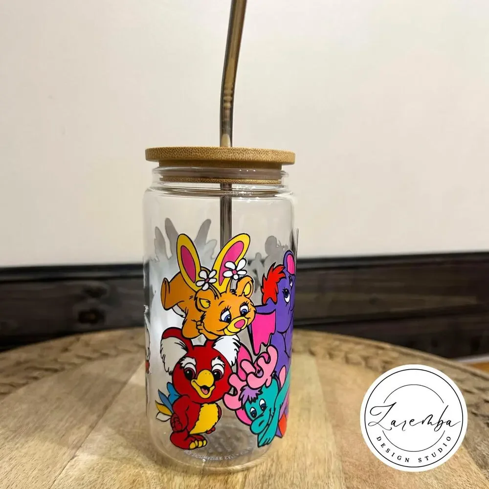 The Wuzzles Inspired Libbey Cup, 80s Nostalgia Glass, Bumblelion, Eleroo Coffee